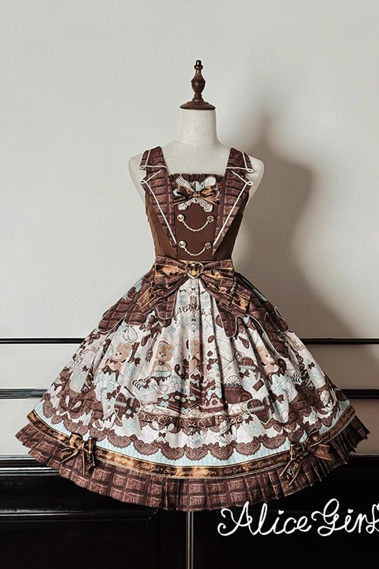 Sweet Lolita JSK Dress with Bowknot and Print