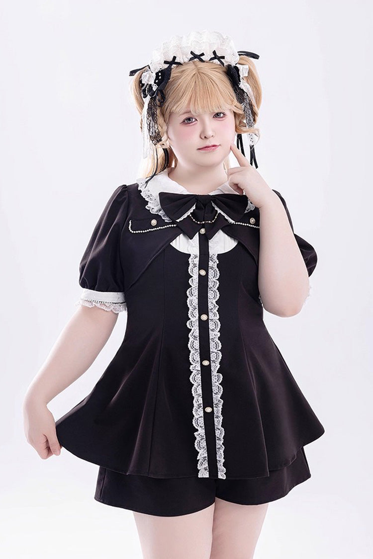 Japanese Jirai Kei Outfit with Bowknot Details