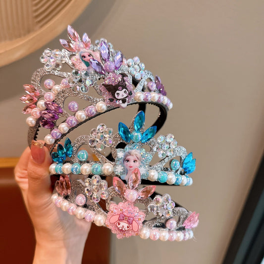 Cartoon Pearl Headband Crown