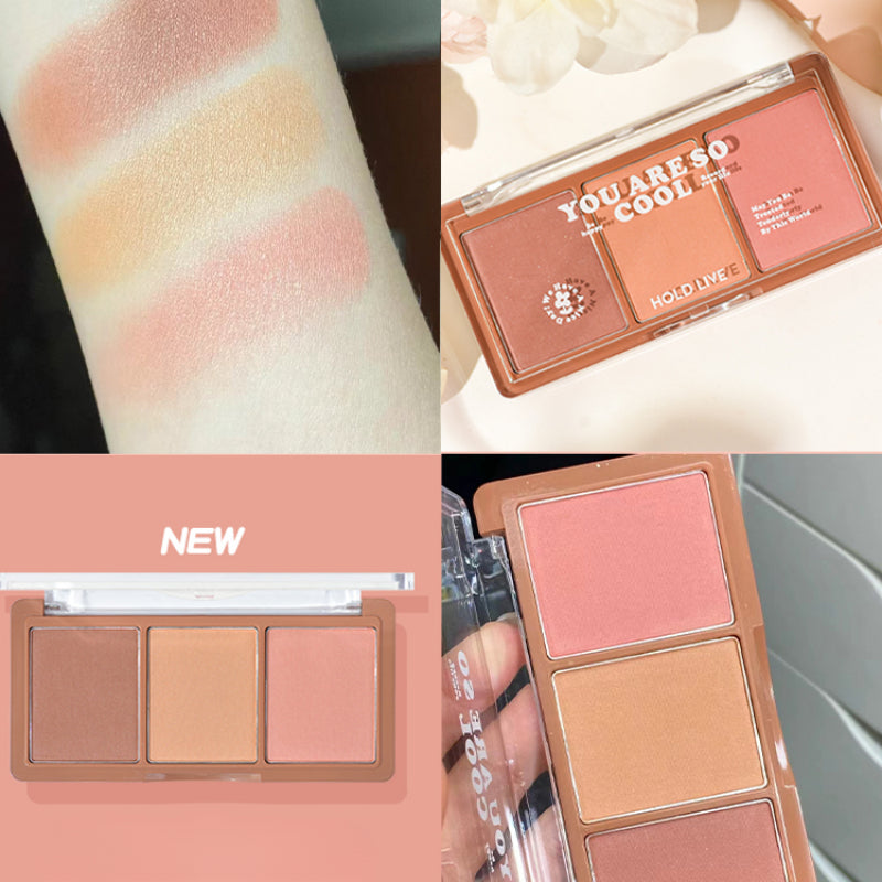 Tri-color Blush Eyeshadow Palette - Kimi