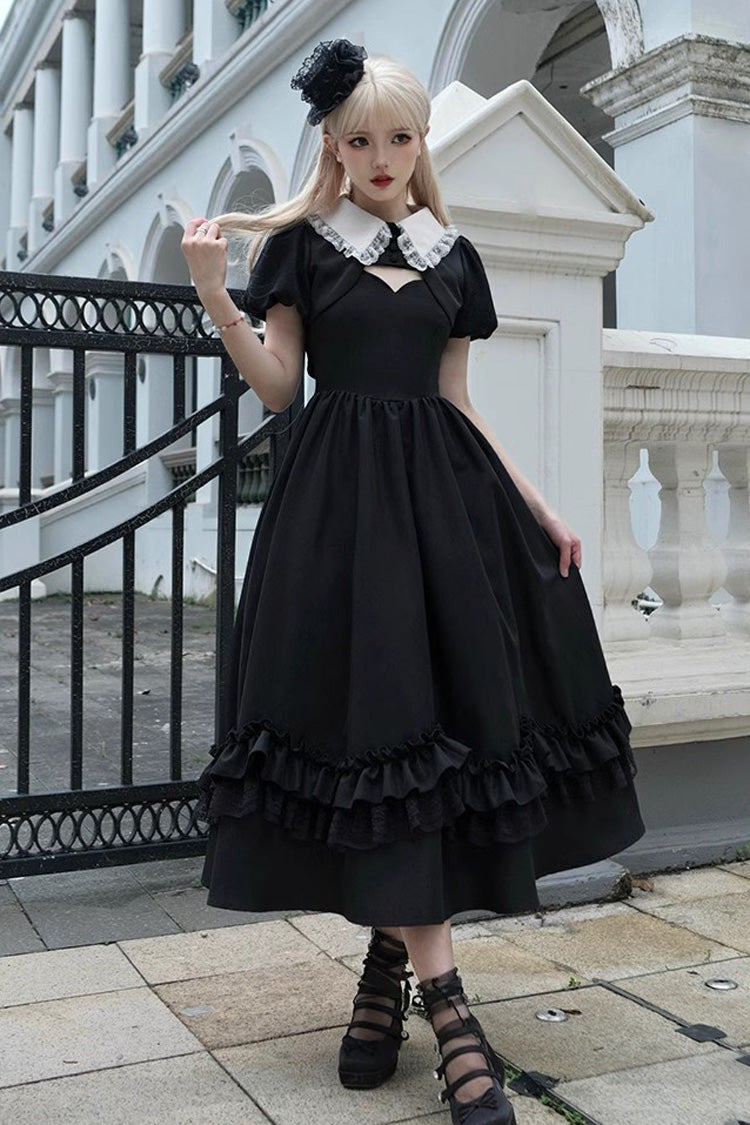 Gothic Lolita JSK Dress with Jacquard Pattern