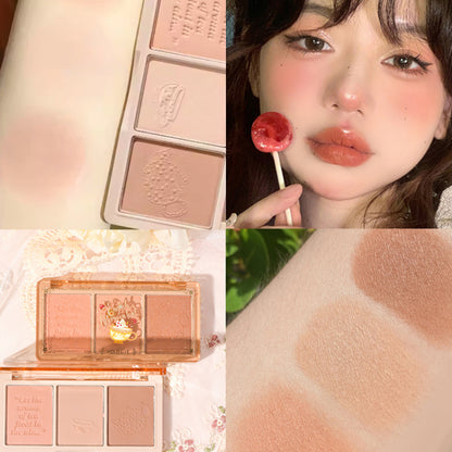 Tri-color Blush Eyeshadow Palette - Kimi