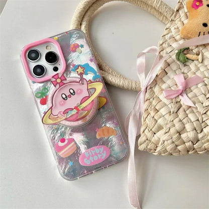 Cute Kirby Magnetic Tape Holder Phone Case KI694