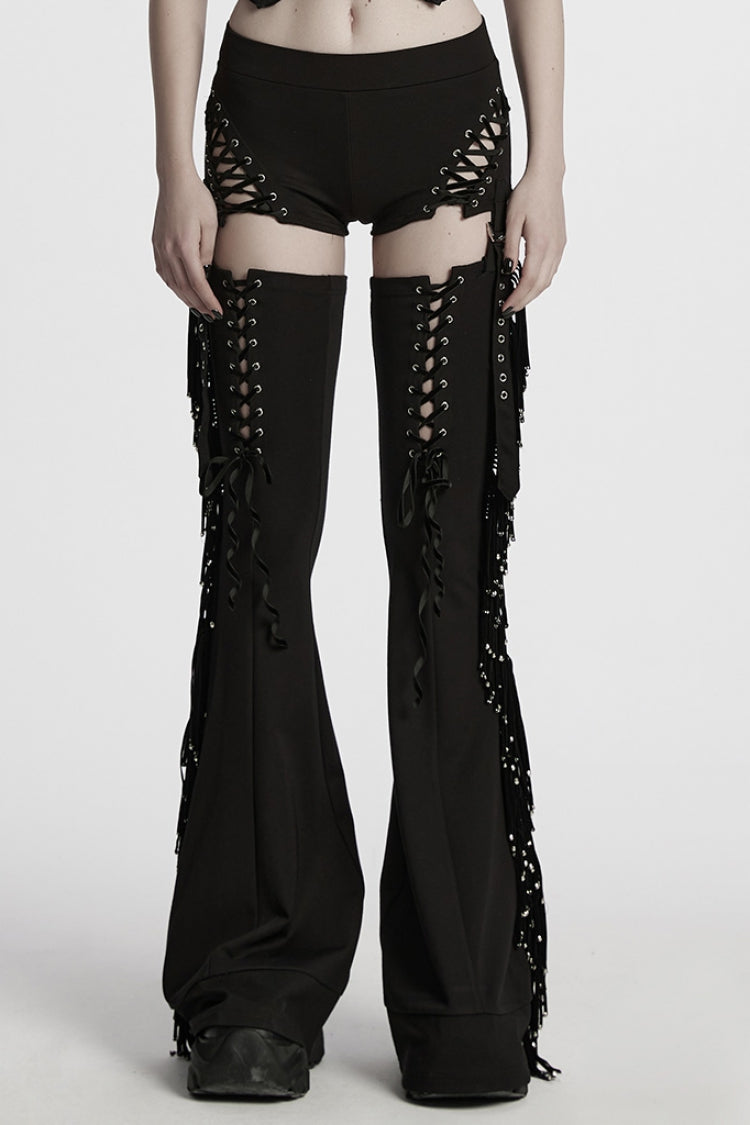 Detachable Tassel Punk Pants
