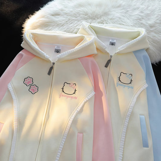 Pull à capuche avec nœud en forme de chat mignon KI590