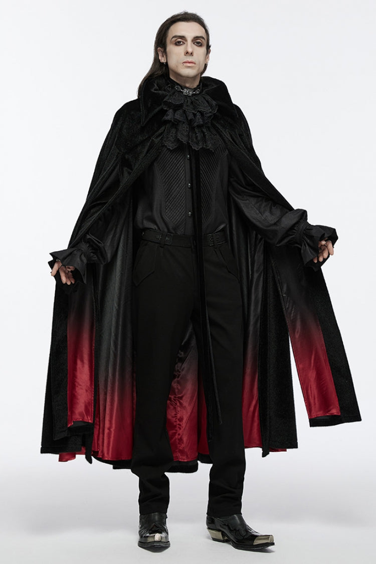 Crimson & Noir Men's Strap Bat Gothic Cape Cloak