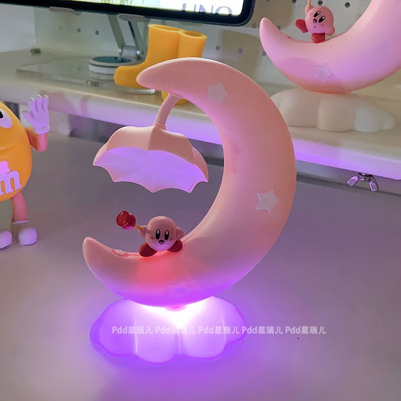 Cute Pink Kirby Moon Night Light KI696