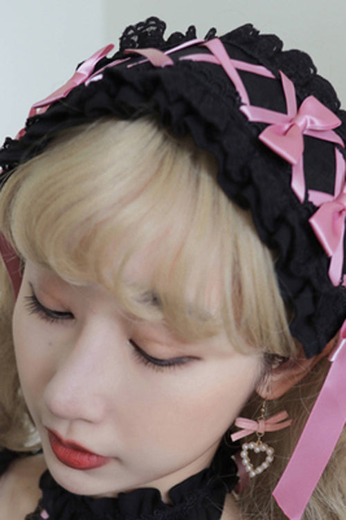 Romance Overture Frill Bow Long-Sleeve High-Waist Sweet OP Dress