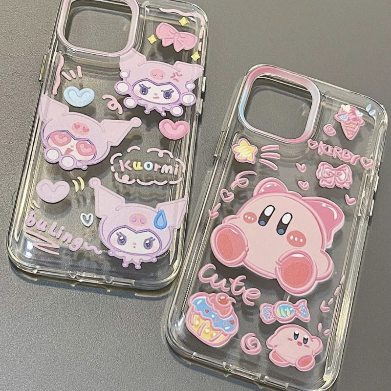 Kawaii Kirby Transparent Phone Case KI724