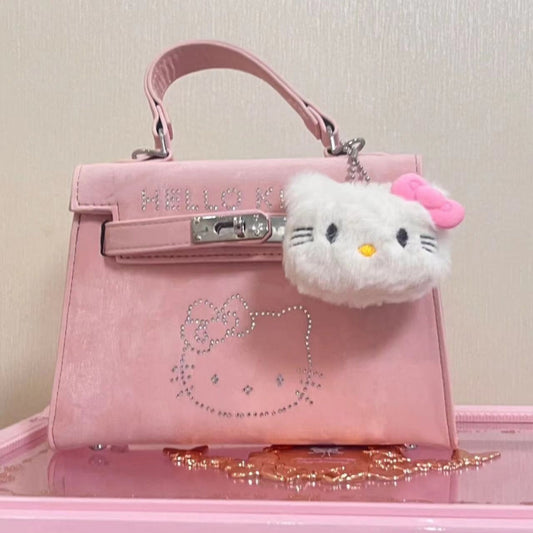 Sac messager rose Kitty Diamond KI562