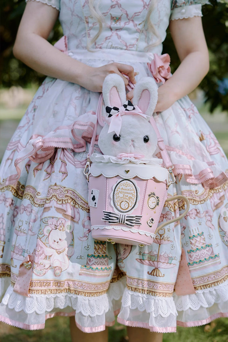 Adorable Teacup Bunny Bow Crossbody - Sweet Lolita Bag in 5 Hues