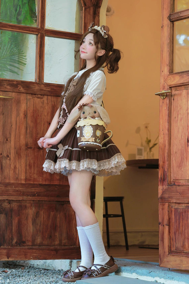 Adorable Teacup Bunny Bow Crossbody - Sweet Lolita Bag in 5 Hues