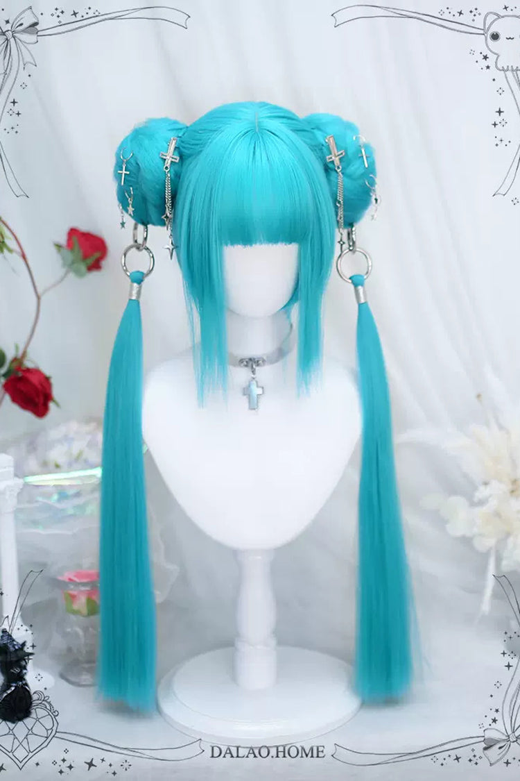 Emerald Sweet Lolita Marble Head with Ponytail Wigs