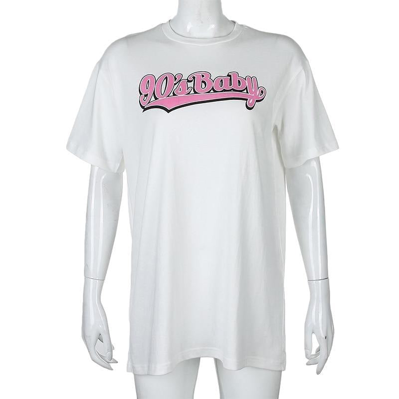 90s baby oversized tee - baby - girl - kid - belly shirts