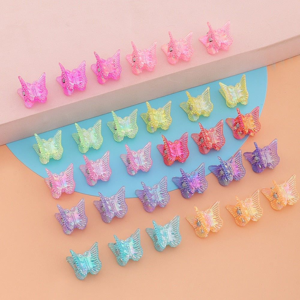 90s Princess Butterfly Clips (50 pieces) - 90s, hair accessories, hair accessory, hair clip, hair clips Kawaii Babe