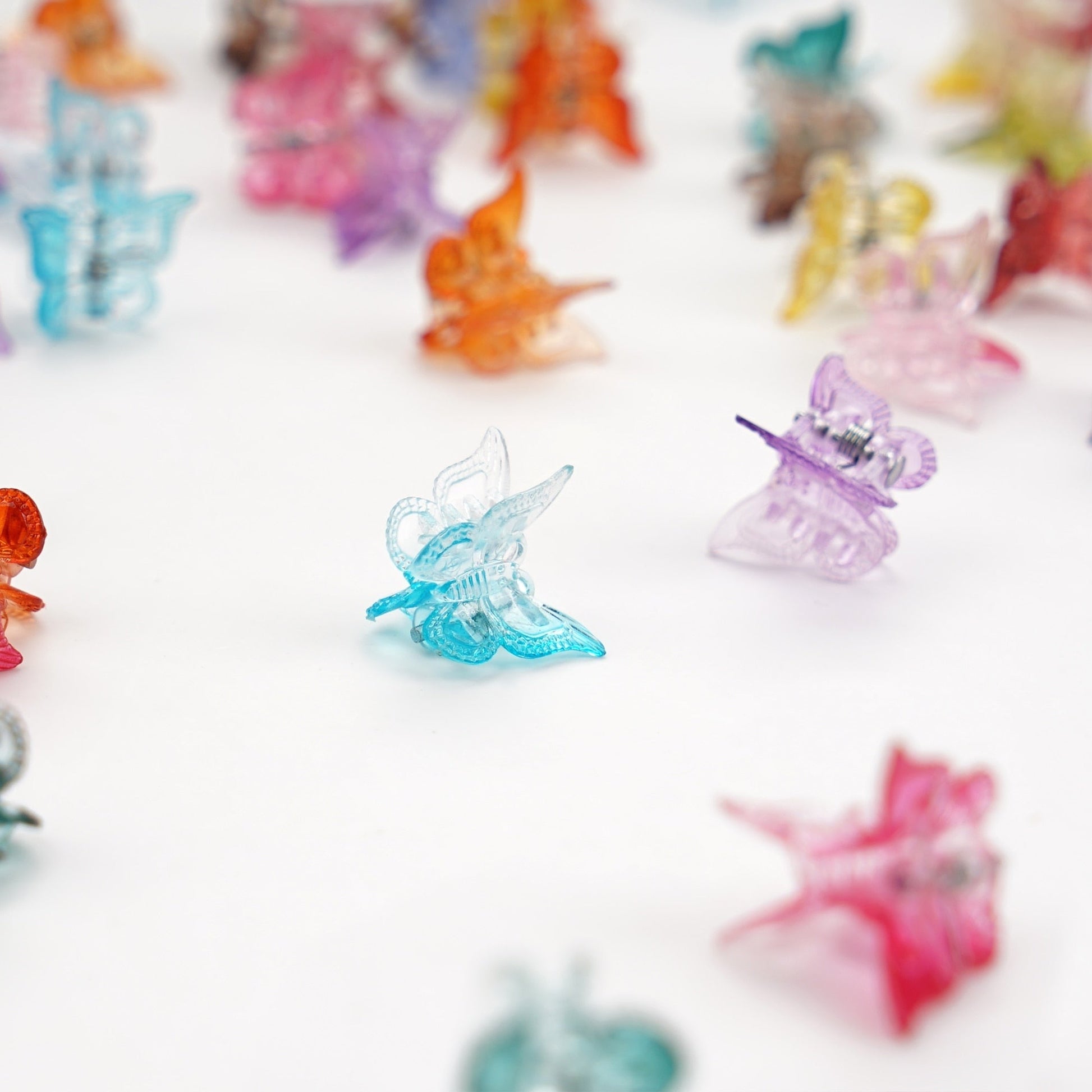 90s Princess Butterfly Clips (50 pieces) - 90s, hair accessories, hair accessory, hair clip, hair clips Kawaii Babe