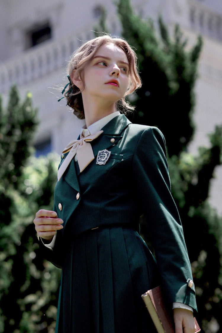 Emerald Artemis Sweet College Style Elegant Lolita Jumper Gown