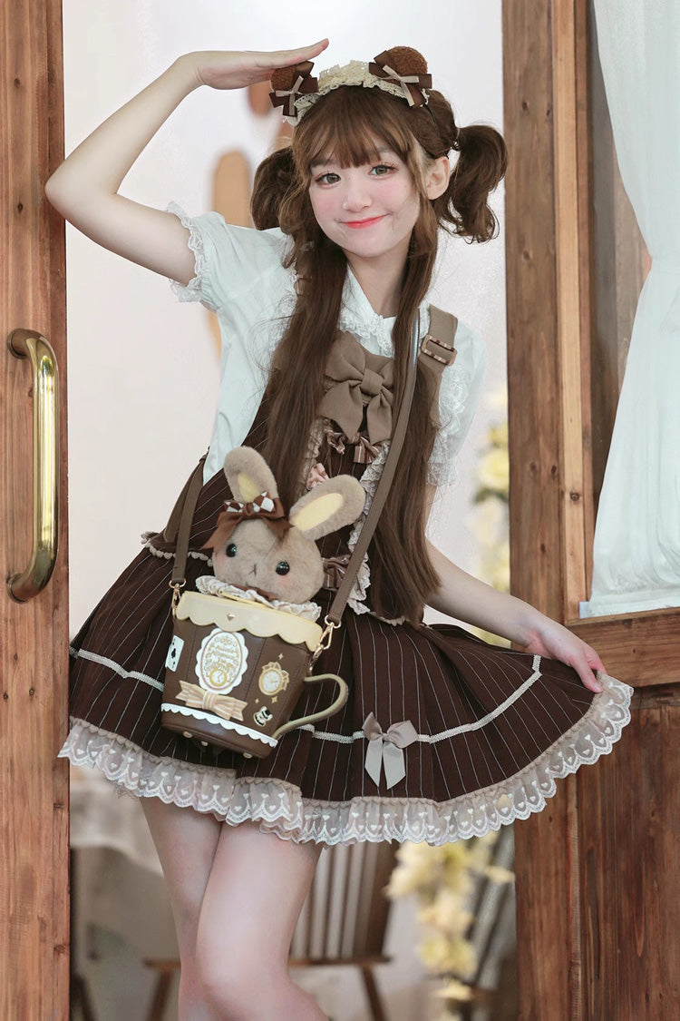 Adorable Teacup Bunny Bow Crossbody - Sweet Lolita Bag in 5 Hues