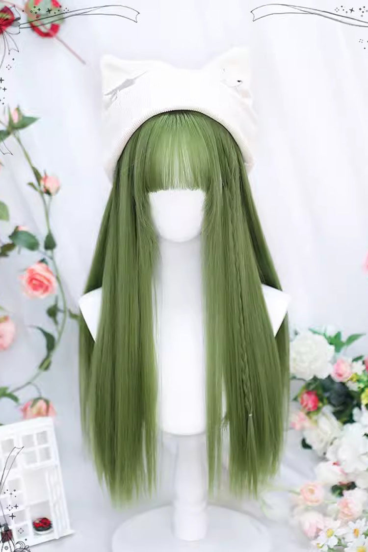 Sweet Lolita Long Straight Wig in Avocado Green