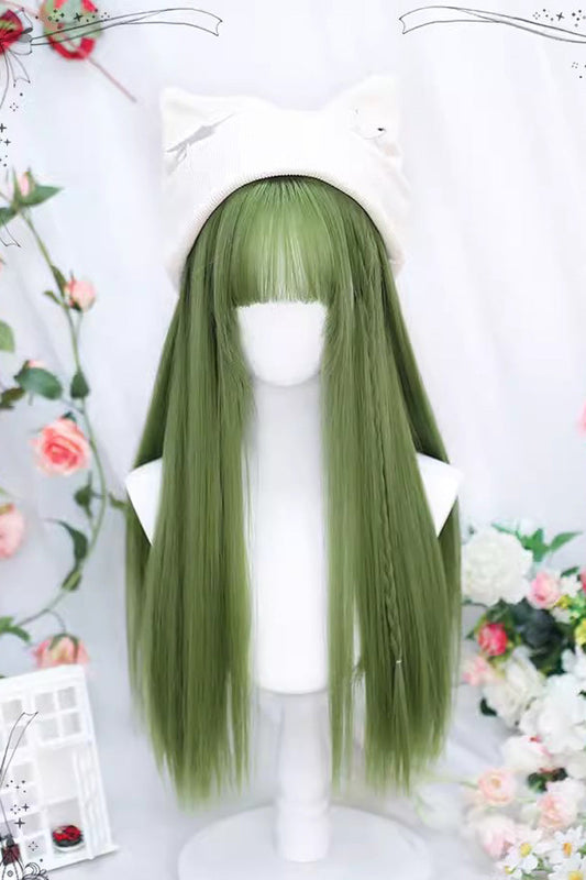 Sweet Lolita Long Straight Wig in Avocado Green
