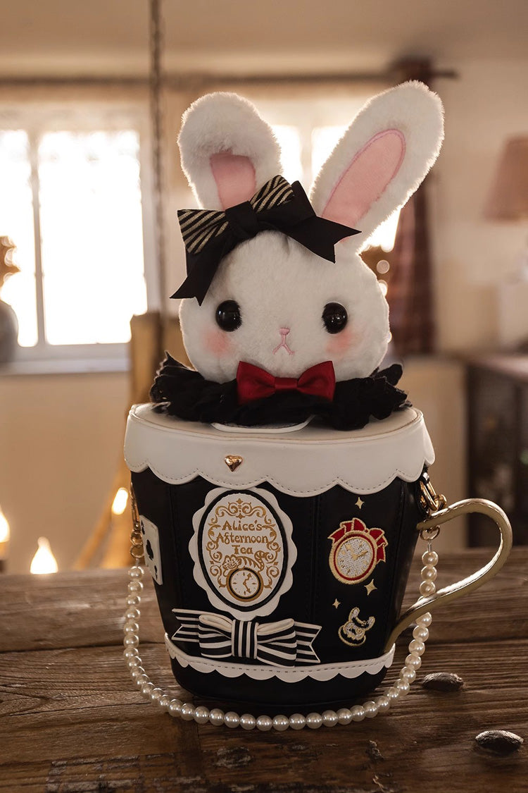Adorable Teacup Bunny Bow Crossbody - Sweet Lolita Bag in 5 Hues