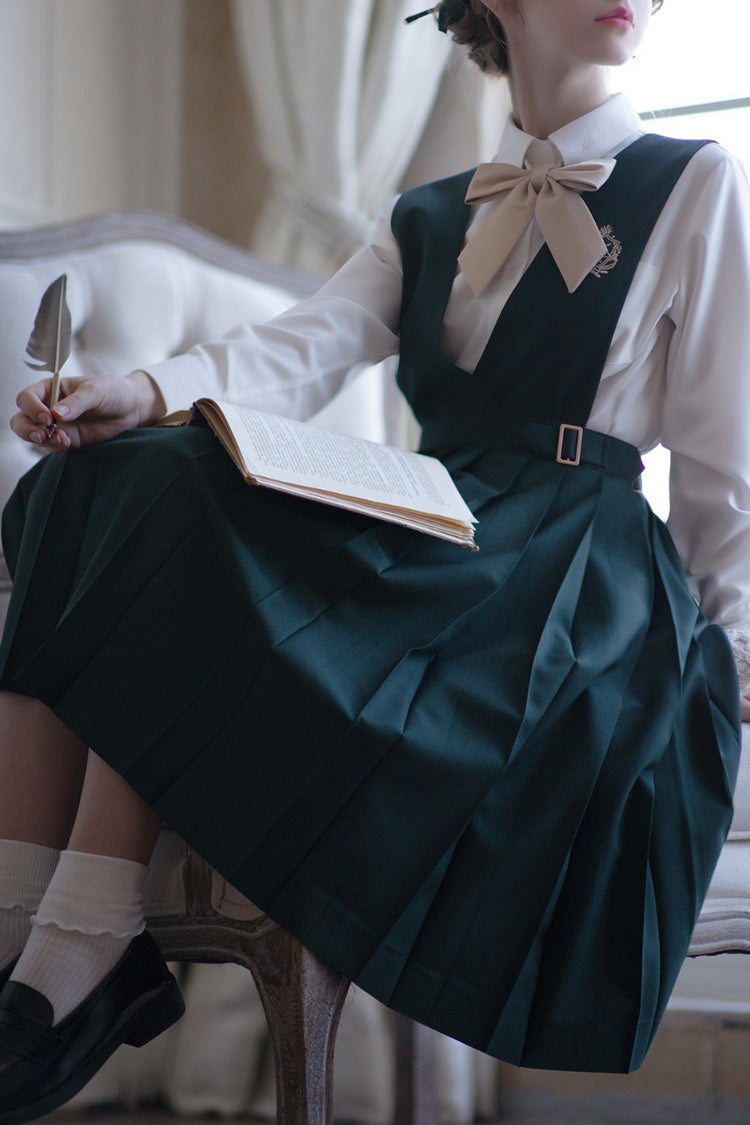 Emerald Artemis Sweet College Style Elegant Lolita Jumper Gown