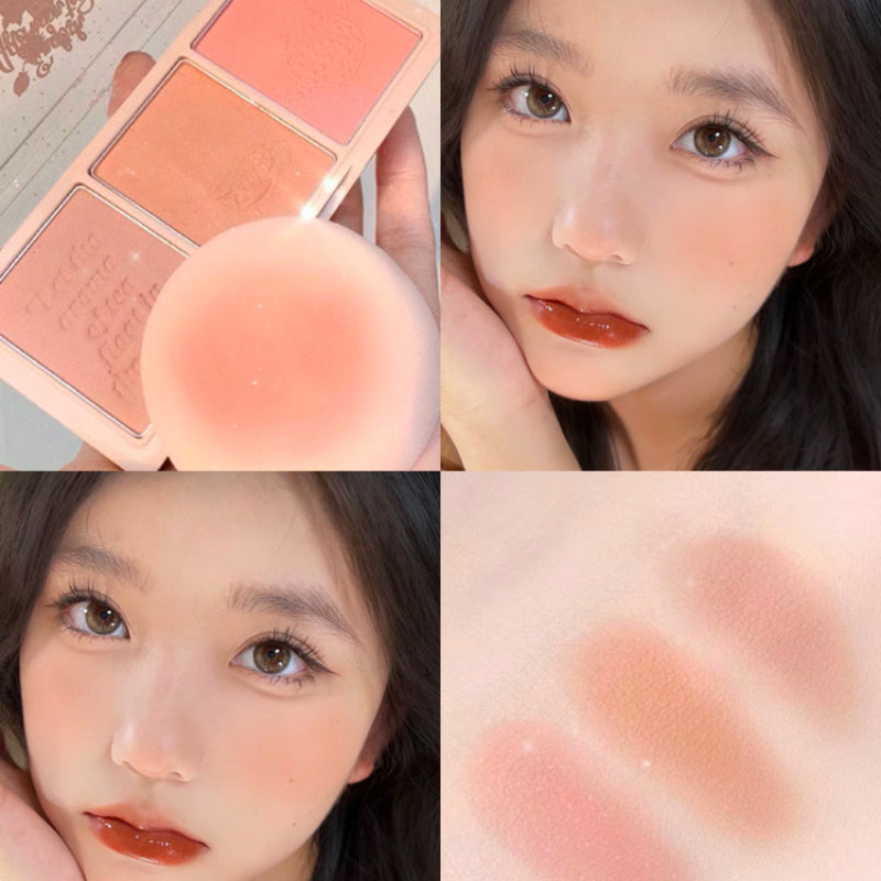 Tri-color Blush Eyeshadow Palette - Kimi