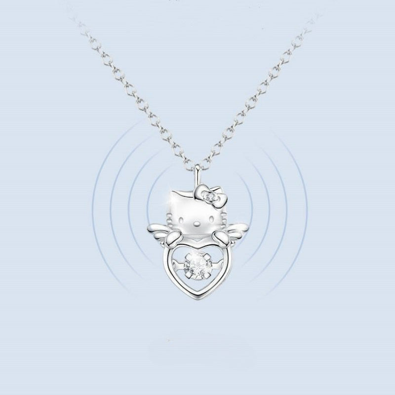 Collier Chaton Coeur KI284