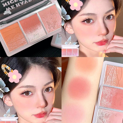 Tri-color Blush Eyeshadow Palette - Kimi