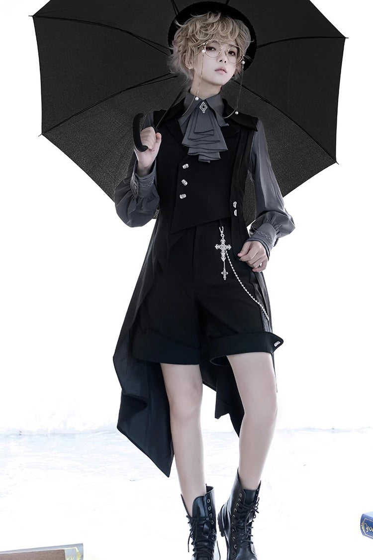 Ash-Burned Long Vest for Women - Ouji Style - Gothic Edge