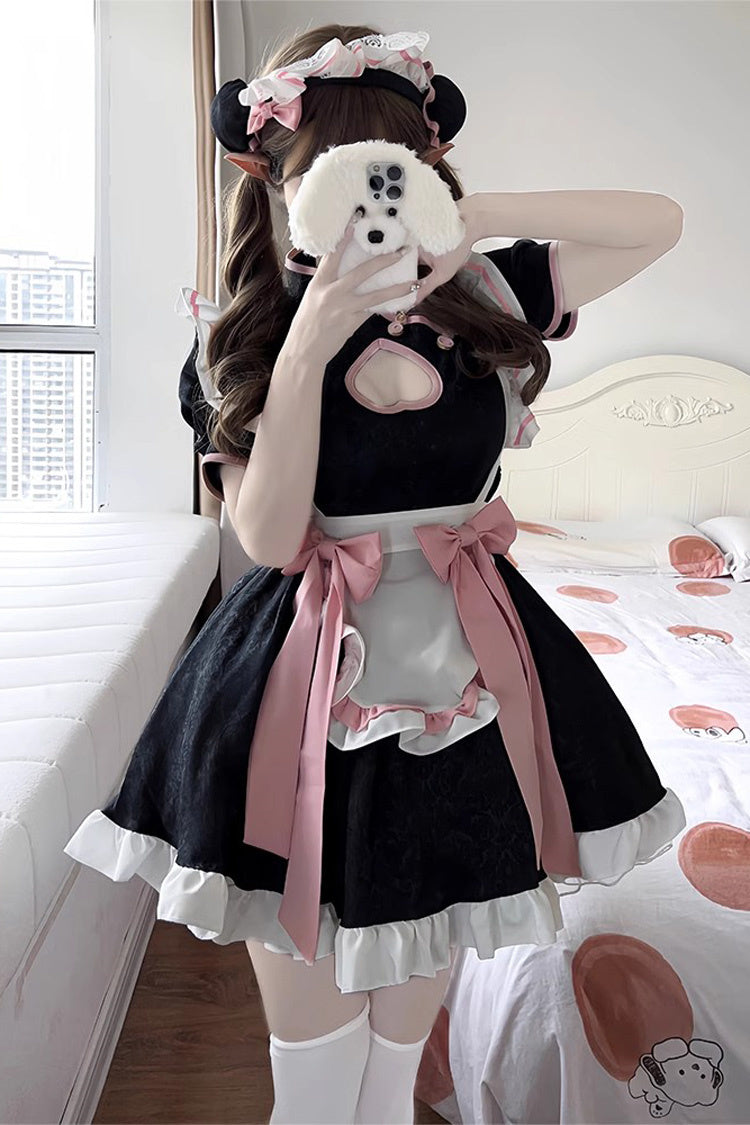 Sweet Plus Size Lolita Ensemble with Heart Motifs