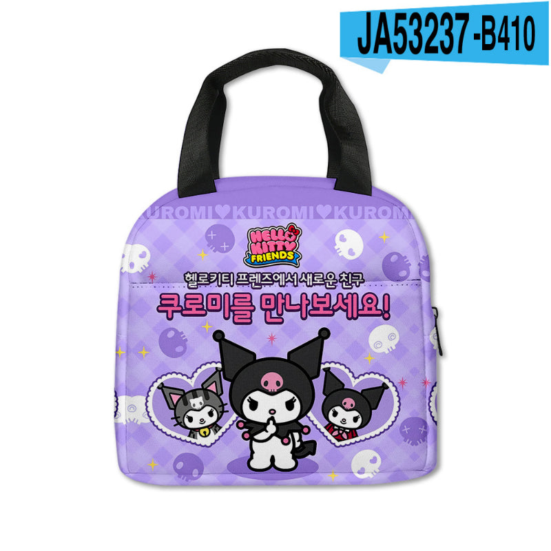 Sac de pique-nique imprimé Kawaii Kuro KI600