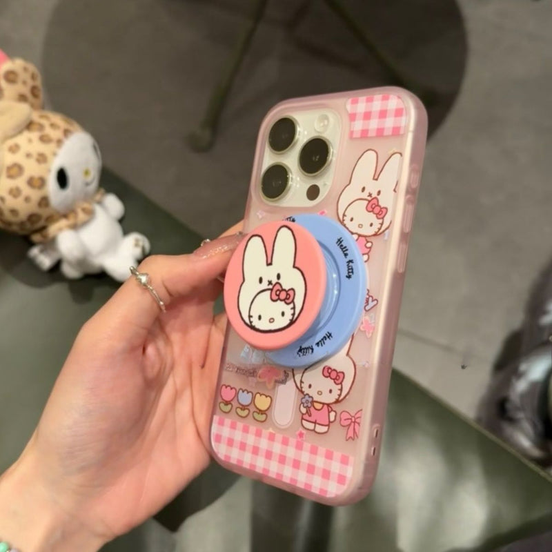 Kawaii Plaid Miffy Kitty Phone Case KI729