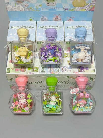 The Flower Angel  Wishing Bottle DIY building blocks blind box