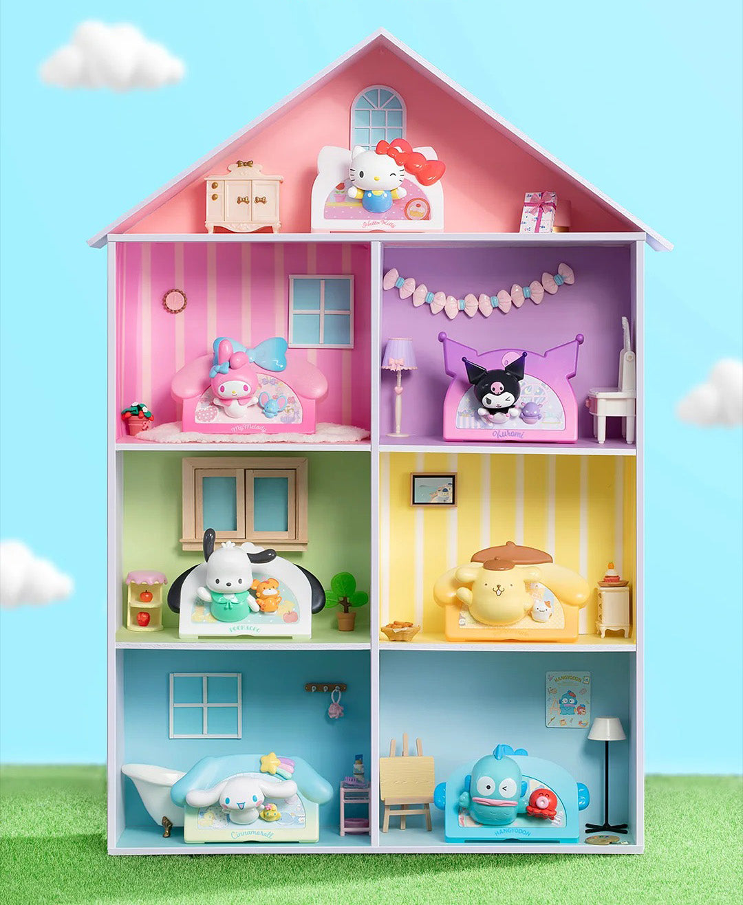 Boîte aveugle d'aimants pour réfrigérateur Kawaii My Home