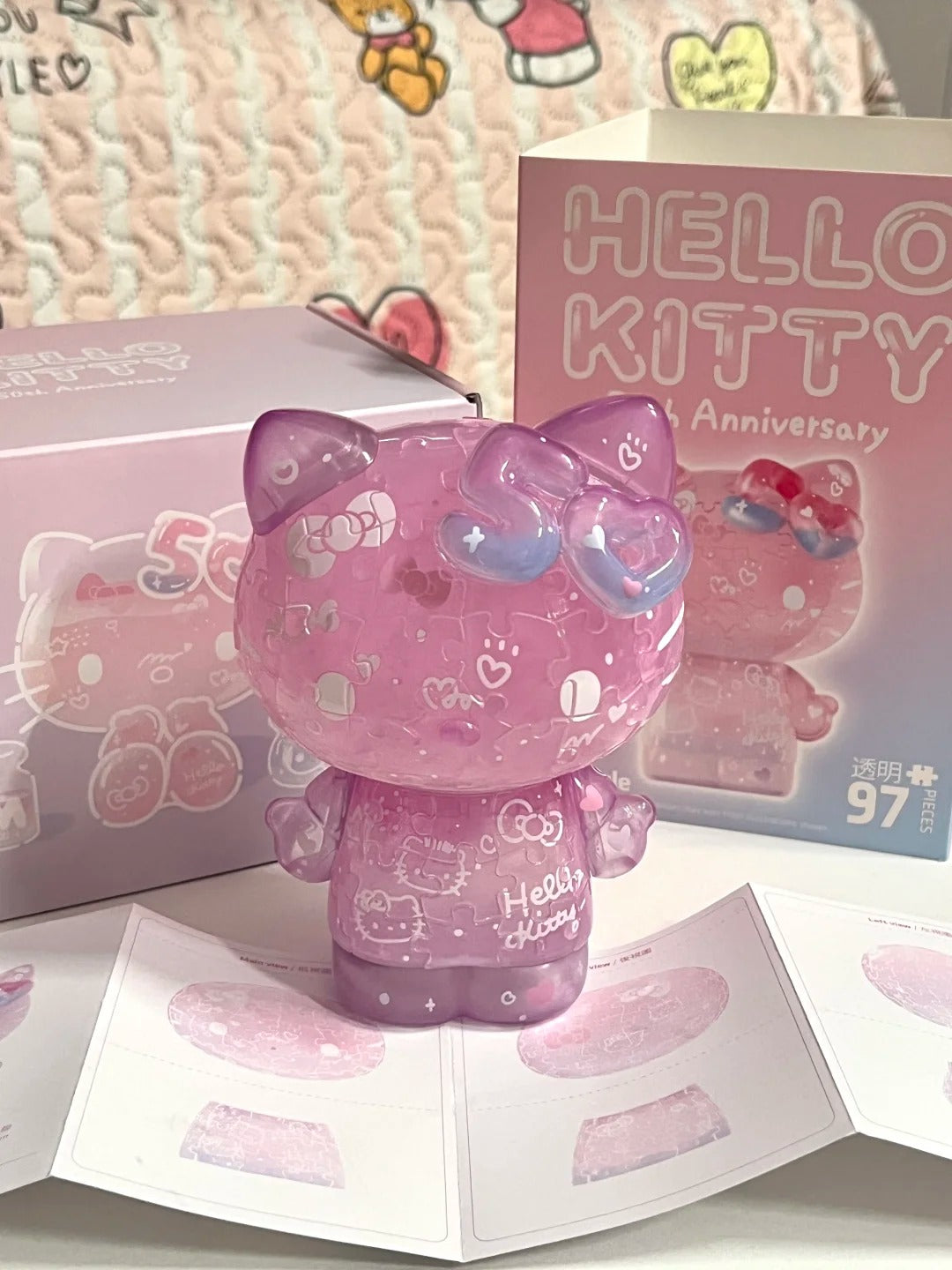 Kitty 50. Jubiläum 3D-Puzzle-Spielzeug