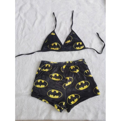 Cartoon Casual Plush Pajamas Set