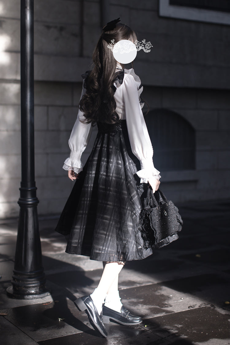 Classic Checkerboard Lolita Strap Dress