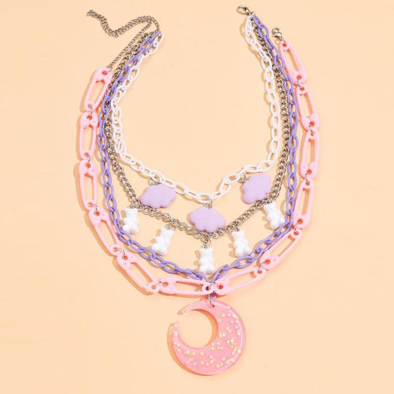 Moon Decora Candy Necklace