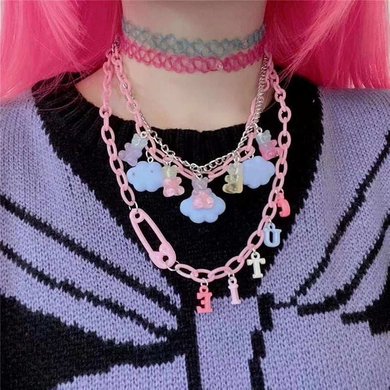 Moon Decora Candy Necklace