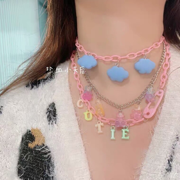 Moon Decora Candy Necklace