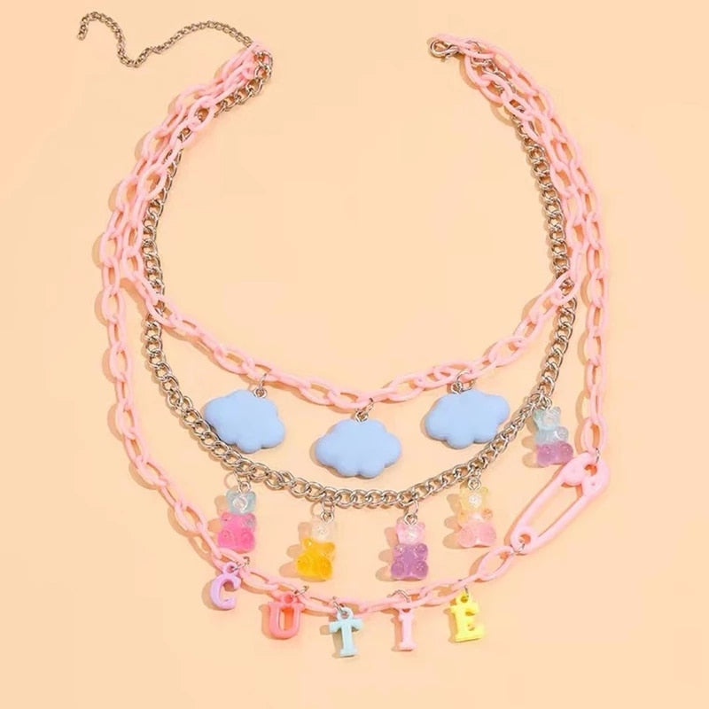 Moon Decora Candy Necklace