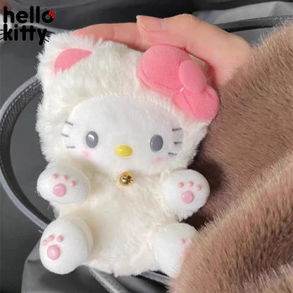 Porte-clés en peluche avec griffes de chat rose - Lovesickdoe