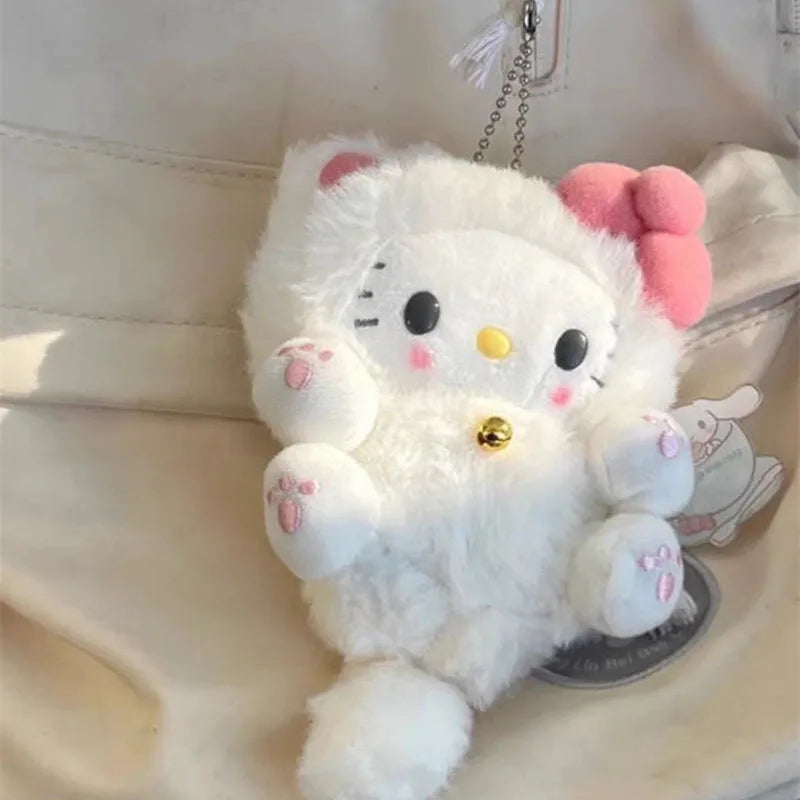 Porte-clés en peluche avec griffes de chat rose - Lovesickdoe