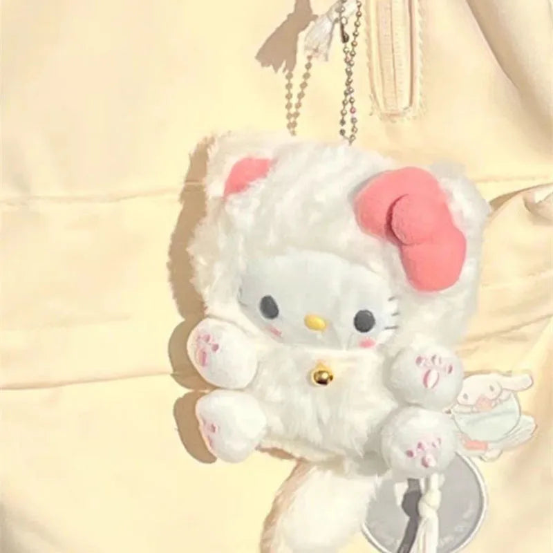 Porte-clés en peluche avec griffes de chat rose - Lovesickdoe