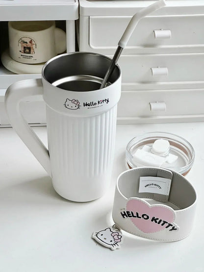 Kawaii Kitty Heart Stainless Steel Bottle