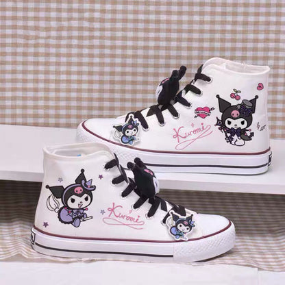 Kawaii Cartoon High Top Segeltuchschuhe