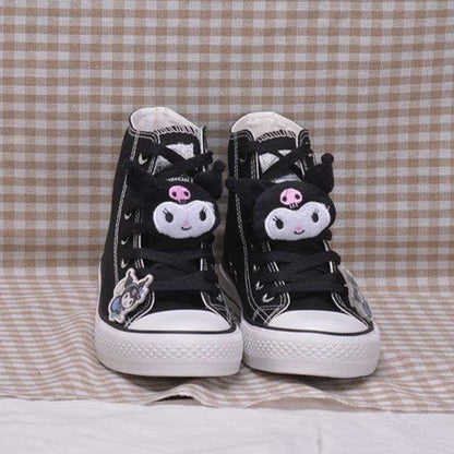 Kawaii Cartoon High Top Segeltuchschuhe