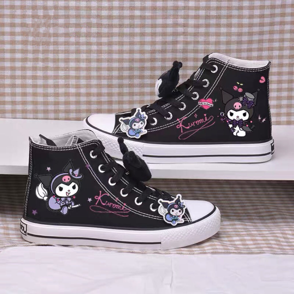 Kawaii Cartoon High Top Segeltuchschuhe