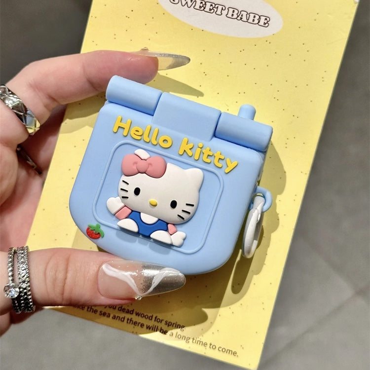 Cartoon Flip Mirror Kitty Airpod Case SK556